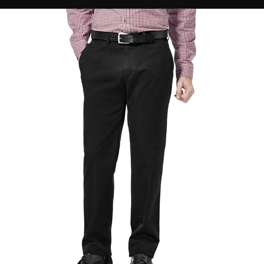 HAGGAR Life Khaki Sustainable Black Khakis 🎆HP🎆